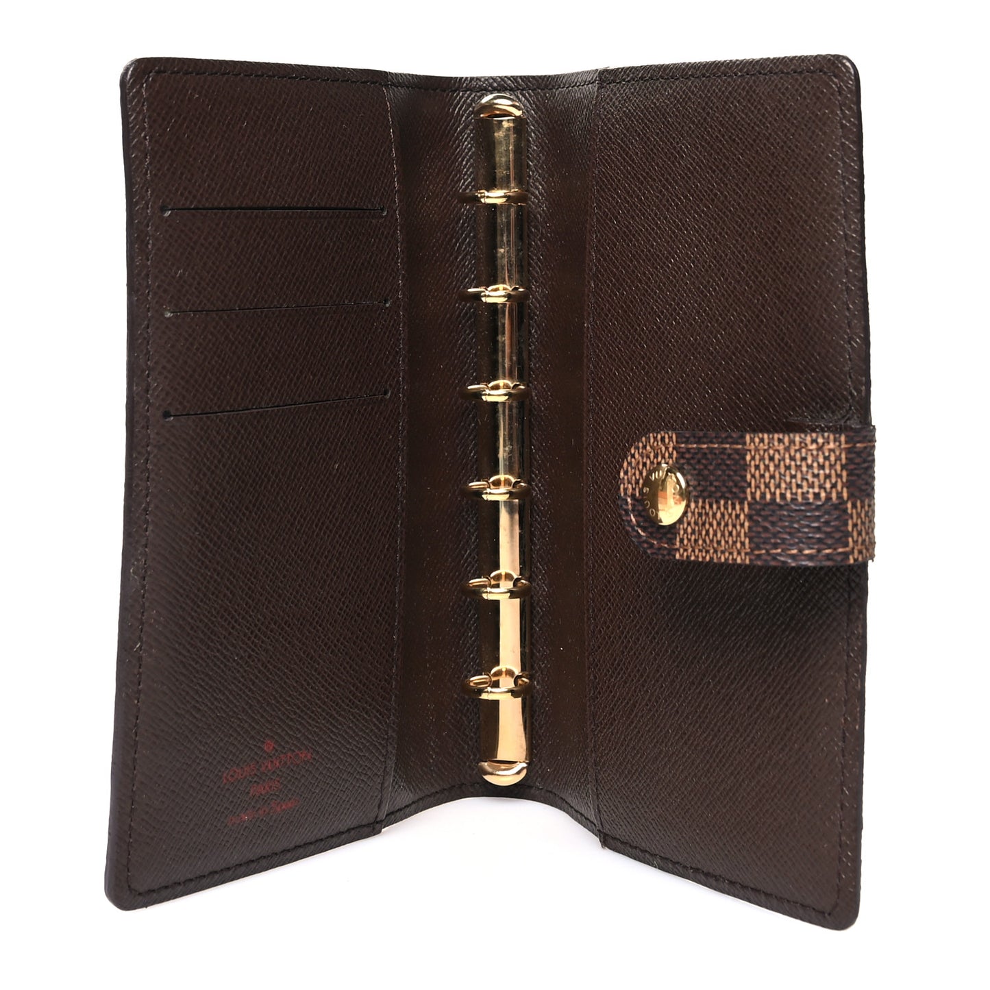 Damier Ebene Small Ring Agenda Cover