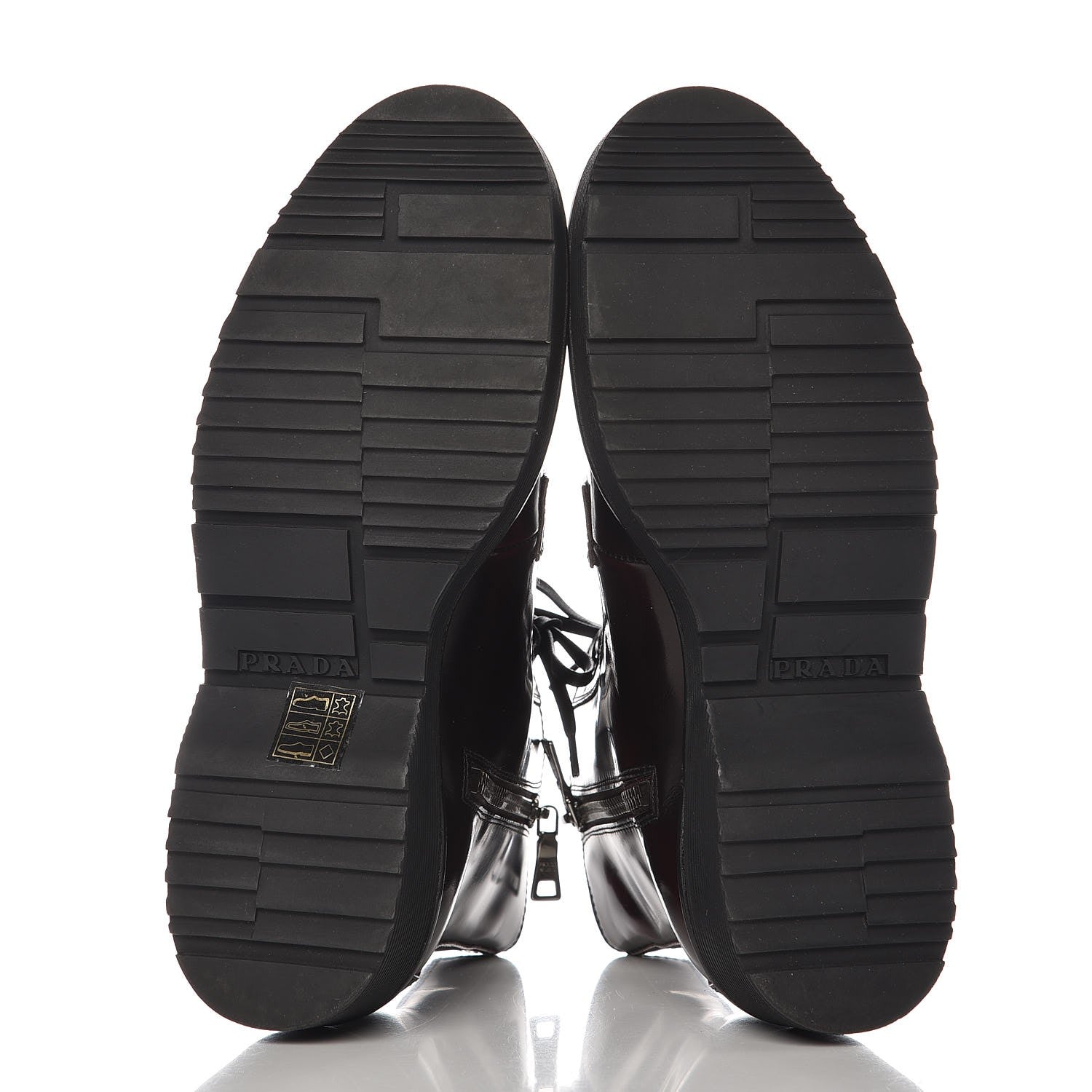 Prada Spazzolato Combat Boots 36 Granato Fume 7 of 10