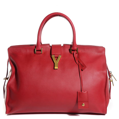 Saint Laurent Sheepskin Large Classic Y Cabas Red 1 of 9
