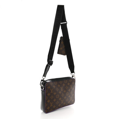Louis Vuitton Monogram Macassar Trio Messenger Purple 3 of 11