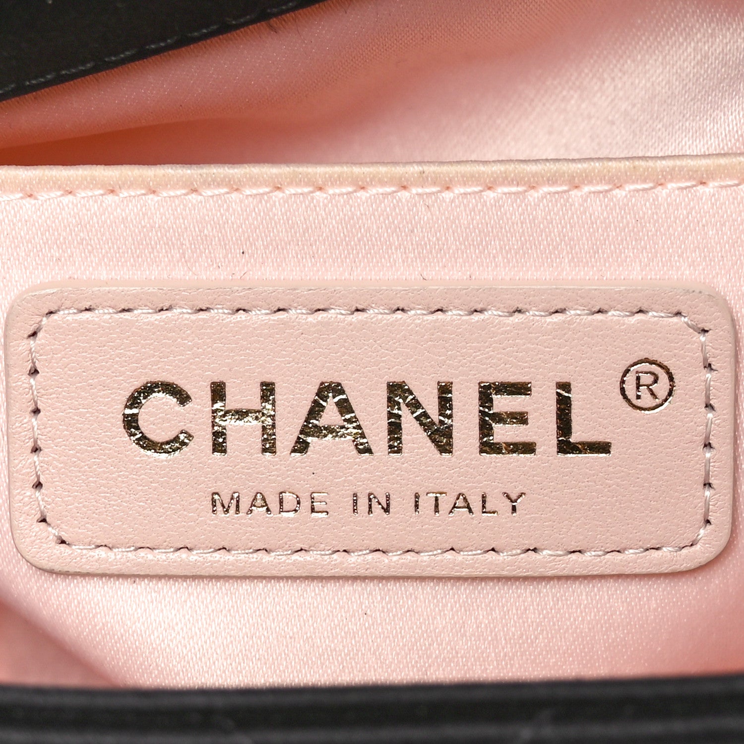 Chanel Satin Quilted Mini Logo Flap With Handle Black 6 of 11