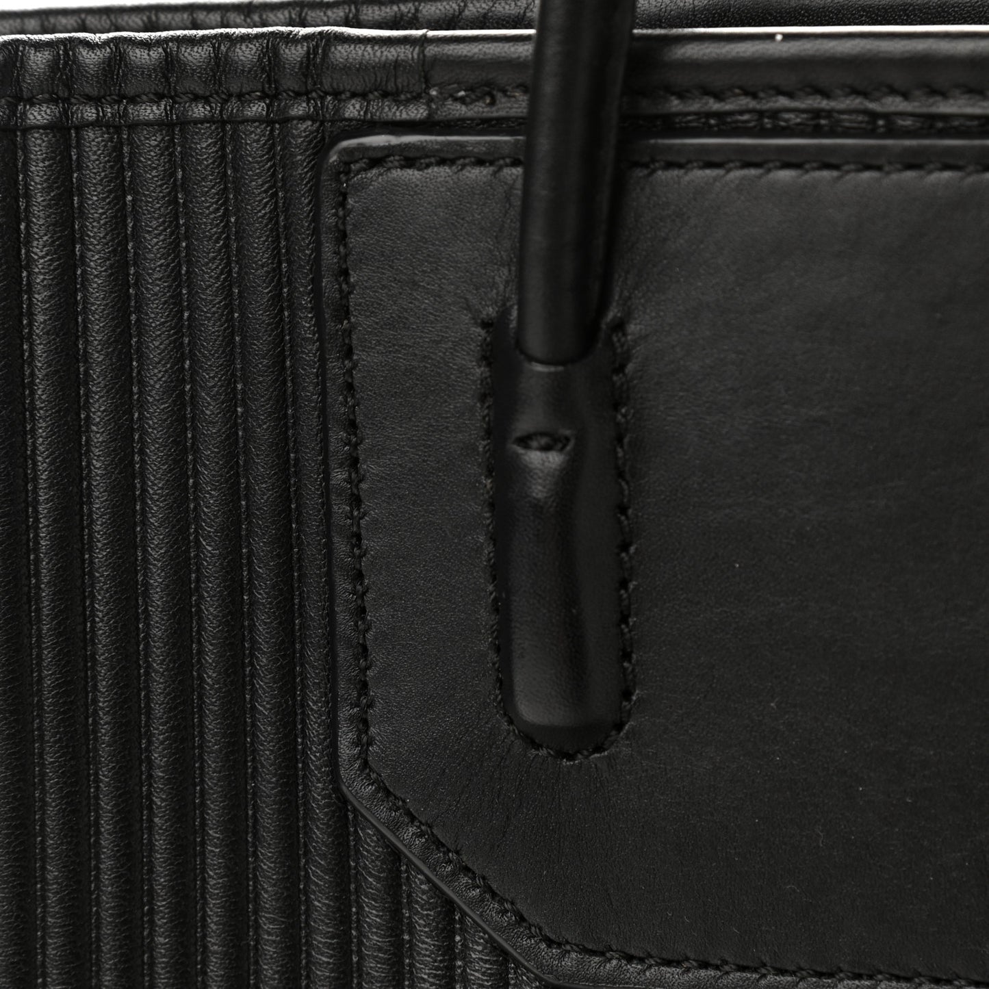 Calfskin Prisma Skeletal Tote Black