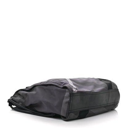 Burberry Nylon Check Buckleigh Packable Tote Charcoal 4 of 12