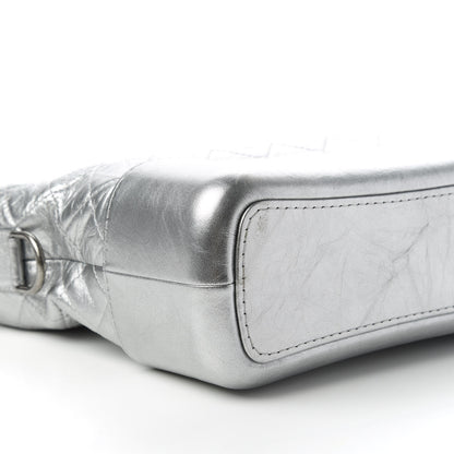 Chanel Metallic Aged Calfskin Quilted Medium Gabrielle Silver 6 of 10
