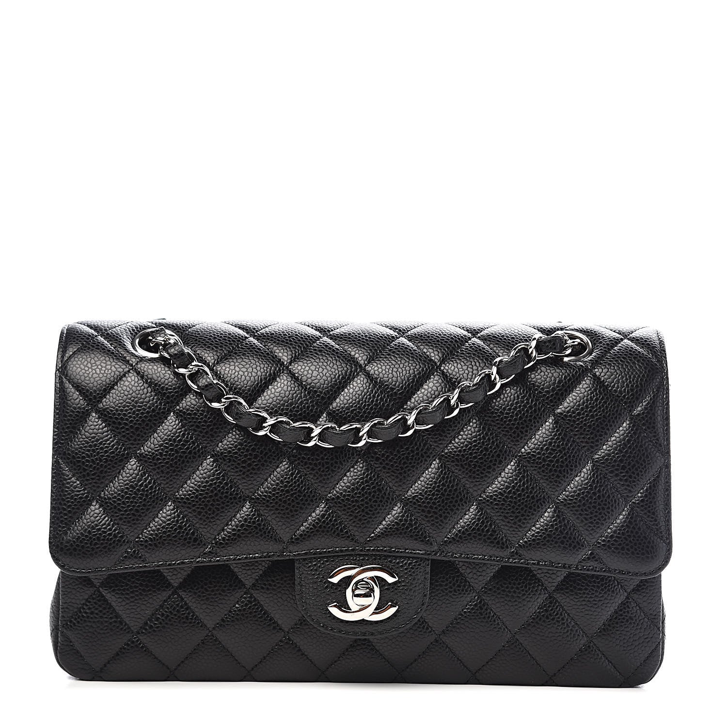 Chanel Caviar Quilted Medium Double Flap Black 1 of 10