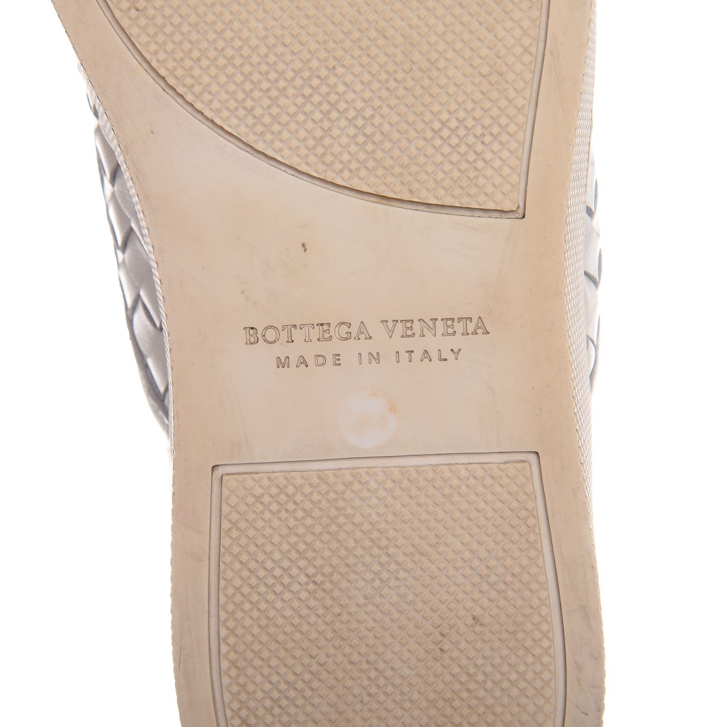 Nappa Intrecciato Slip On Sneakers 37 Bianco White