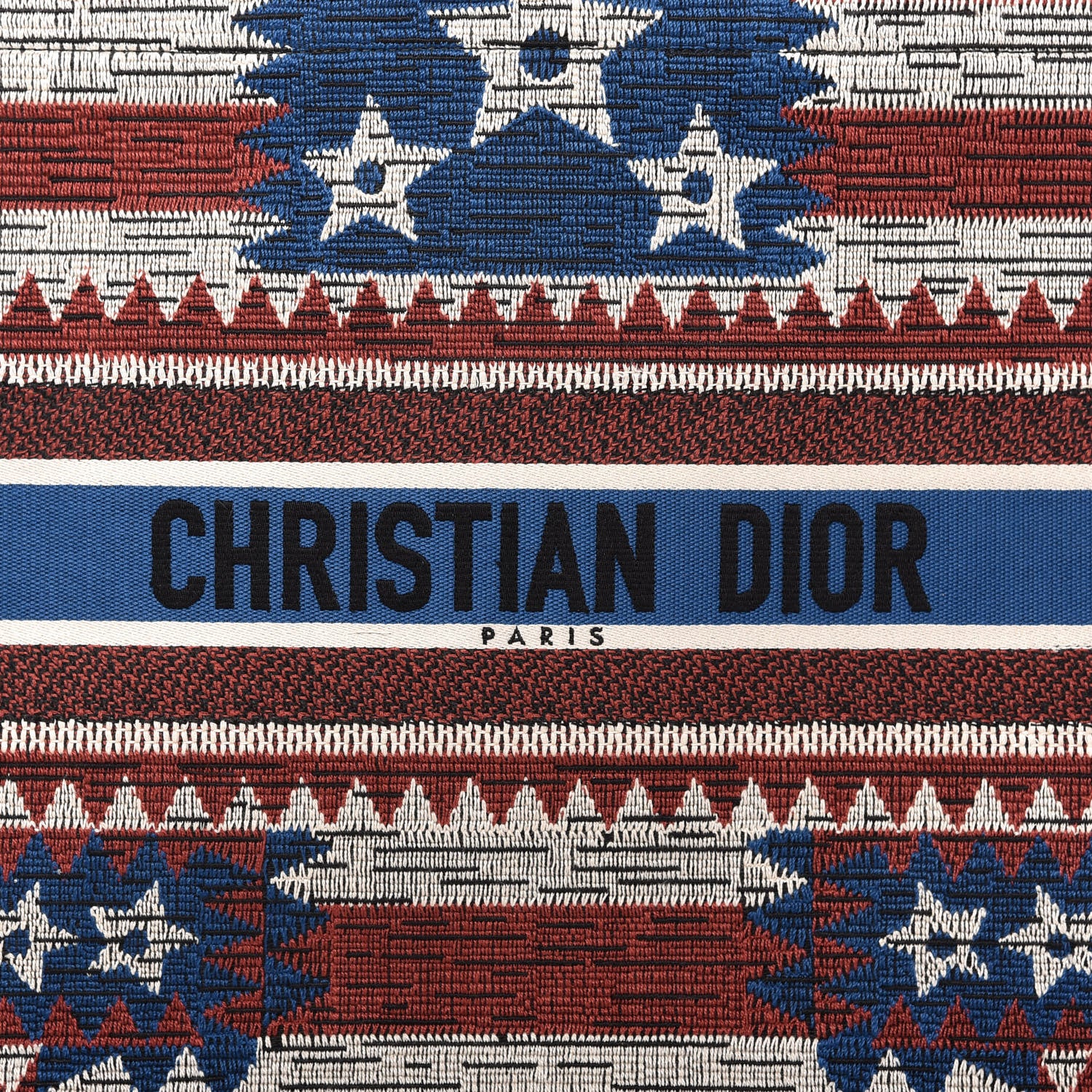 Christian Dior Canvas Embroidered Exclusive US Book Tote Multicolor 10 of 10