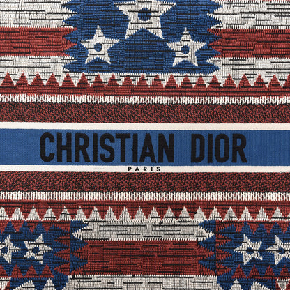 Christian Dior Canvas Embroidered Exclusive US Book Tote Multicolor 10 of 10