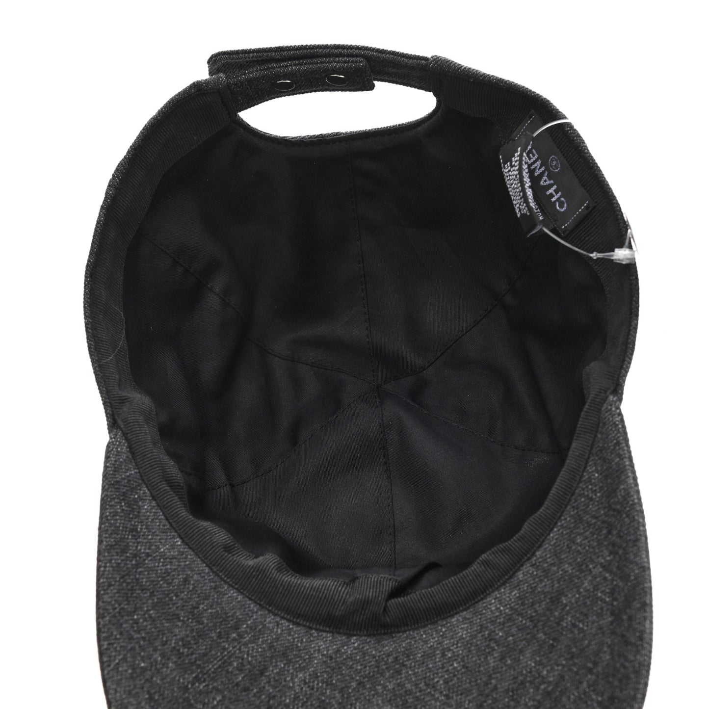 Cotton Sequin CC Cap Hat Black