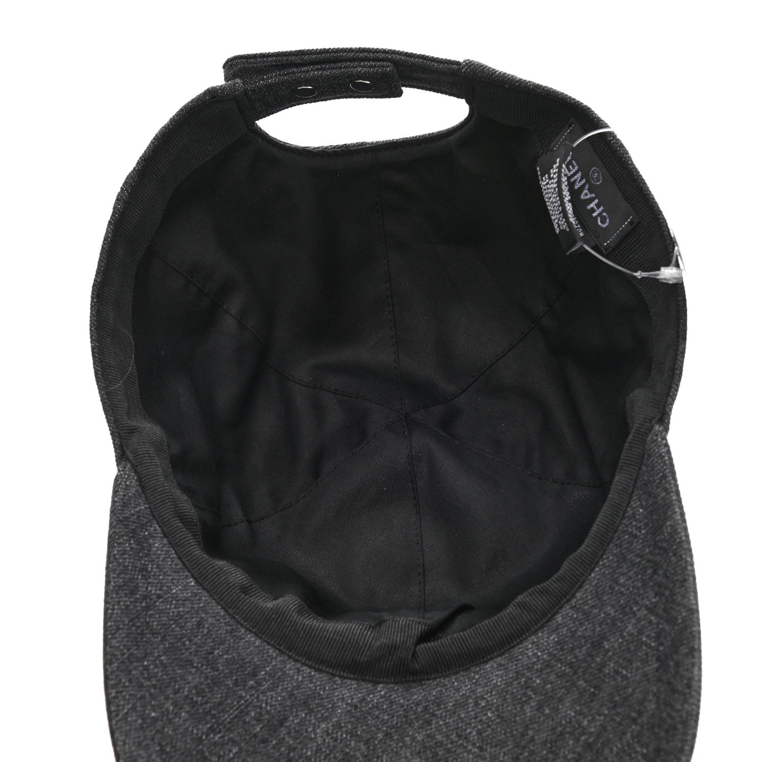 Chanel Cotton Sequin CC Cap Hat Black 7 of 8