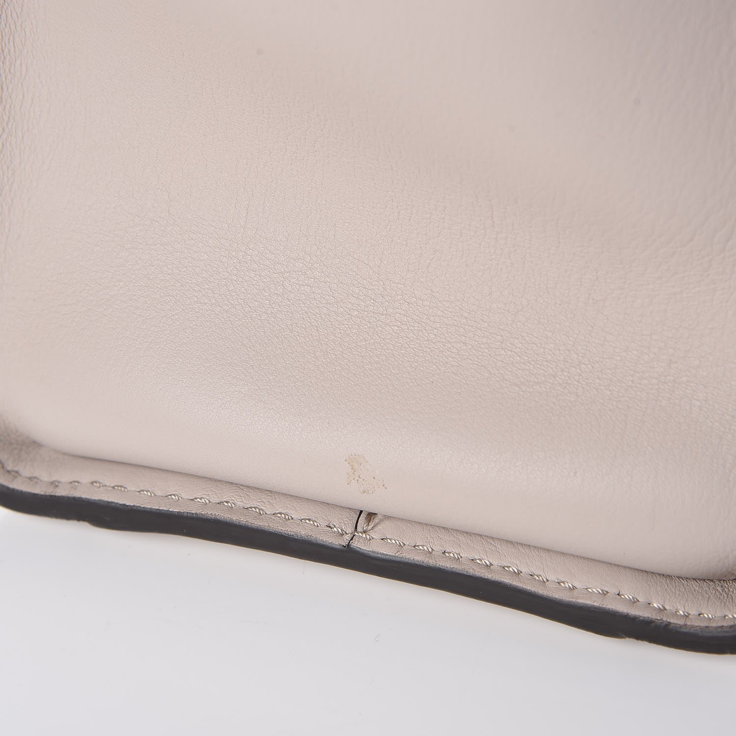 Fendi Vitello Seta Shiny Nappa Medium Peekaboo Iconic Satchel Grigio Polvere Bois de Rose 12 of 14