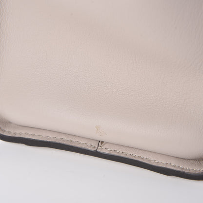 Fendi Vitello Seta Shiny Nappa Medium Peekaboo Iconic Satchel Grigio Polvere Bois de Rose 12 of 14