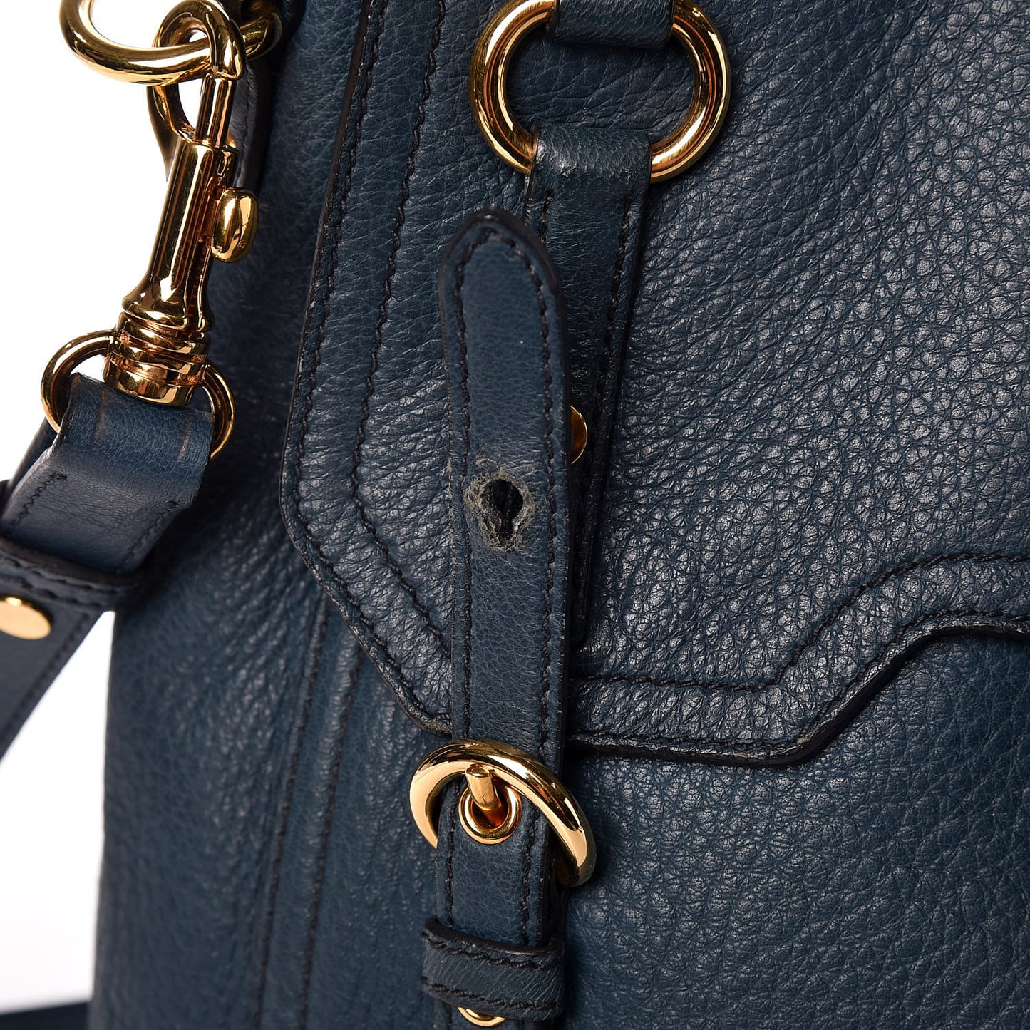 Cervo East-West Flap Satchel Blue