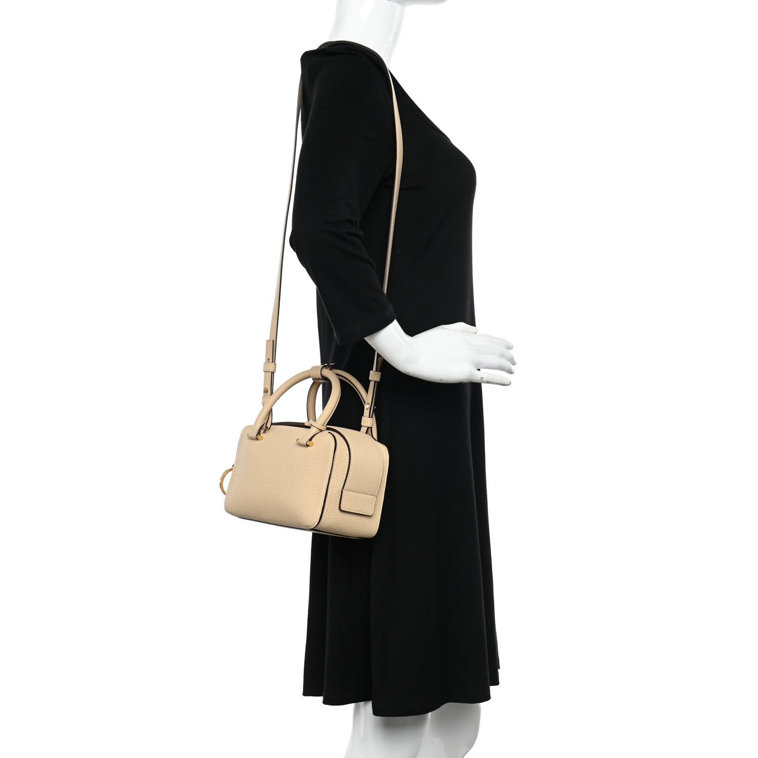 Delvaux Taurillon Soft Mini Cool Box Satchel Dune 2 of 10