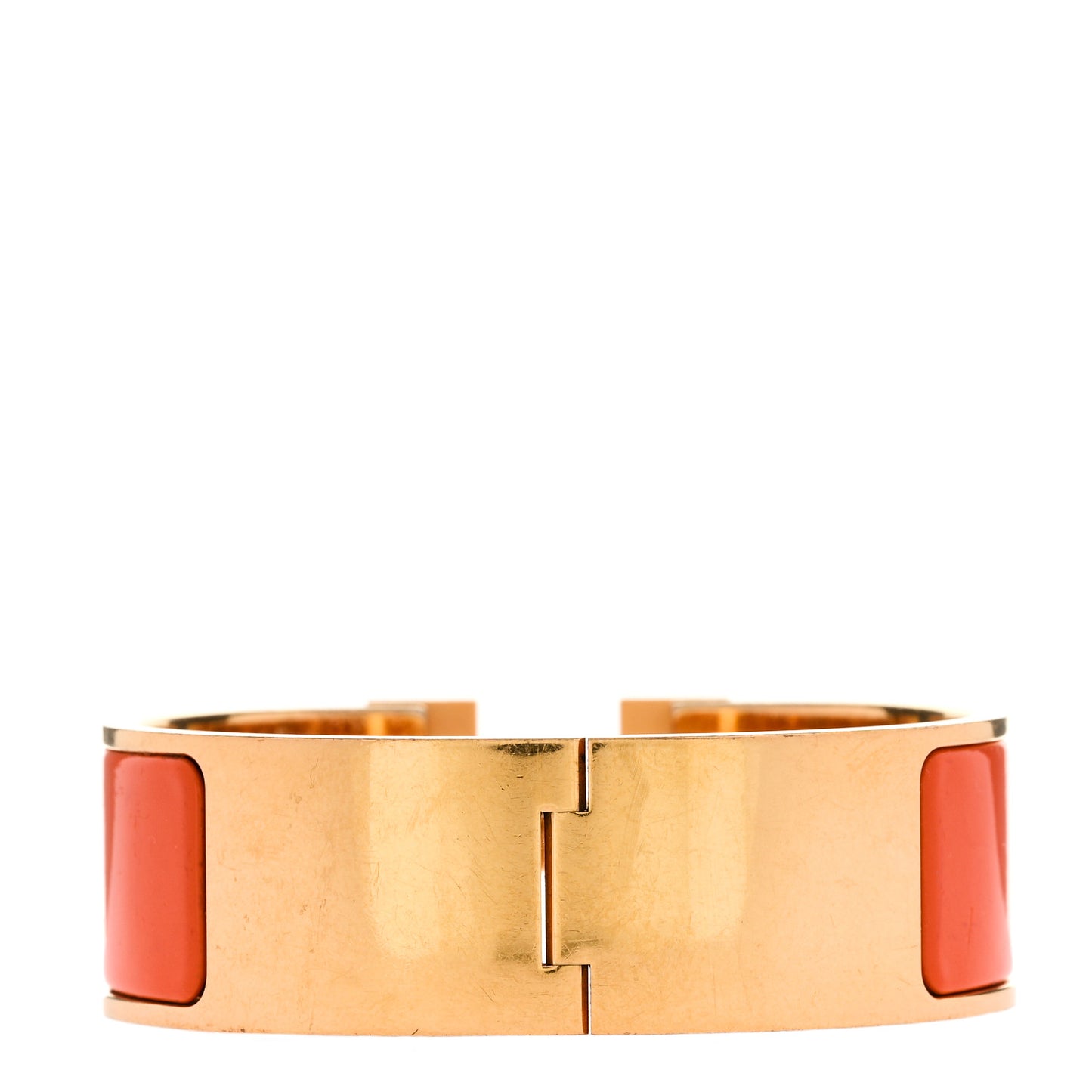 Enamel Wide Clic Clac H Bracelet PM Orange