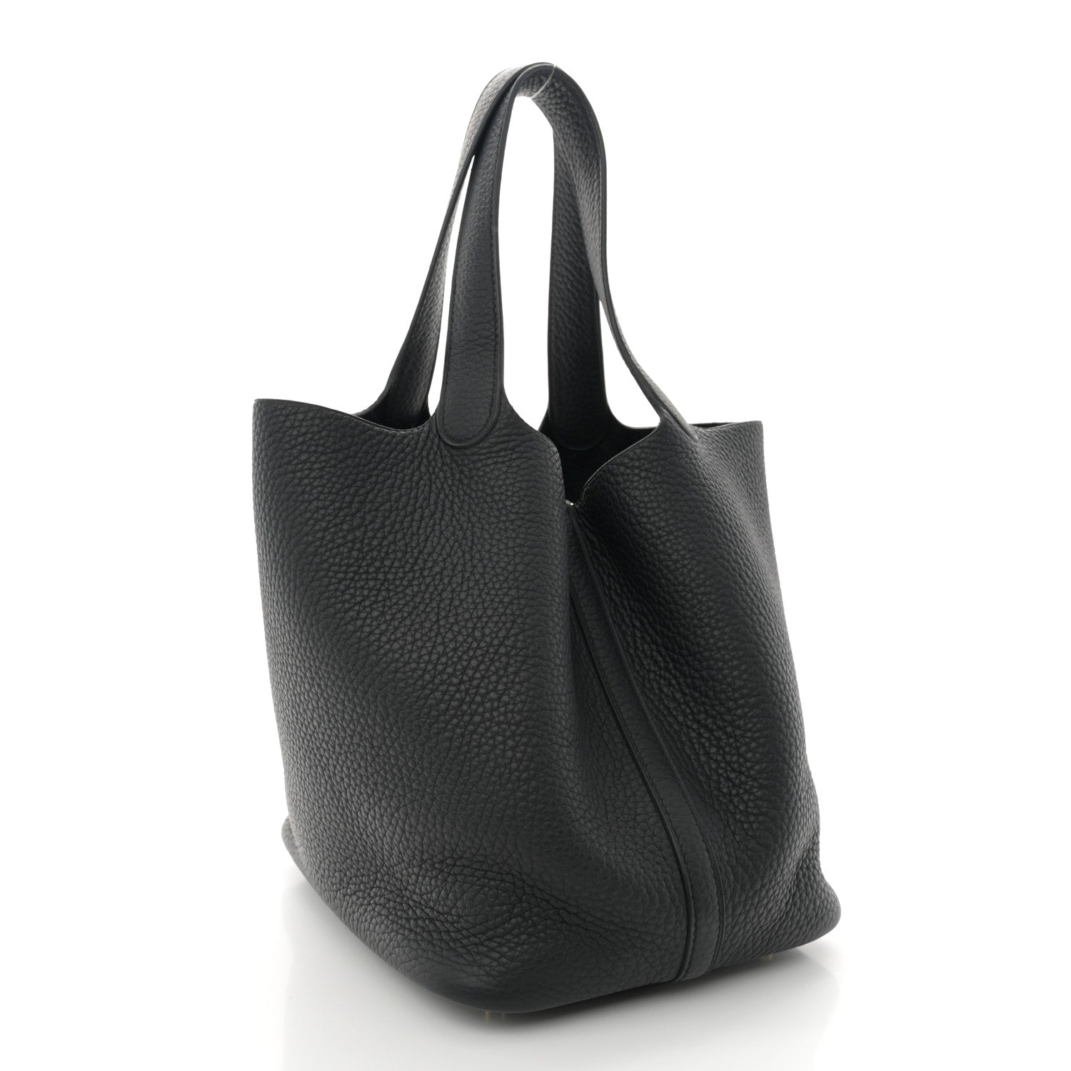 Hermes Taurillon Clemence Picotin Lock 22 MM Black 3 of 11