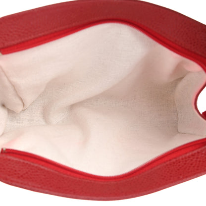Chanel Caviar Timeless CC Wrist Pouch Red 5 of 8