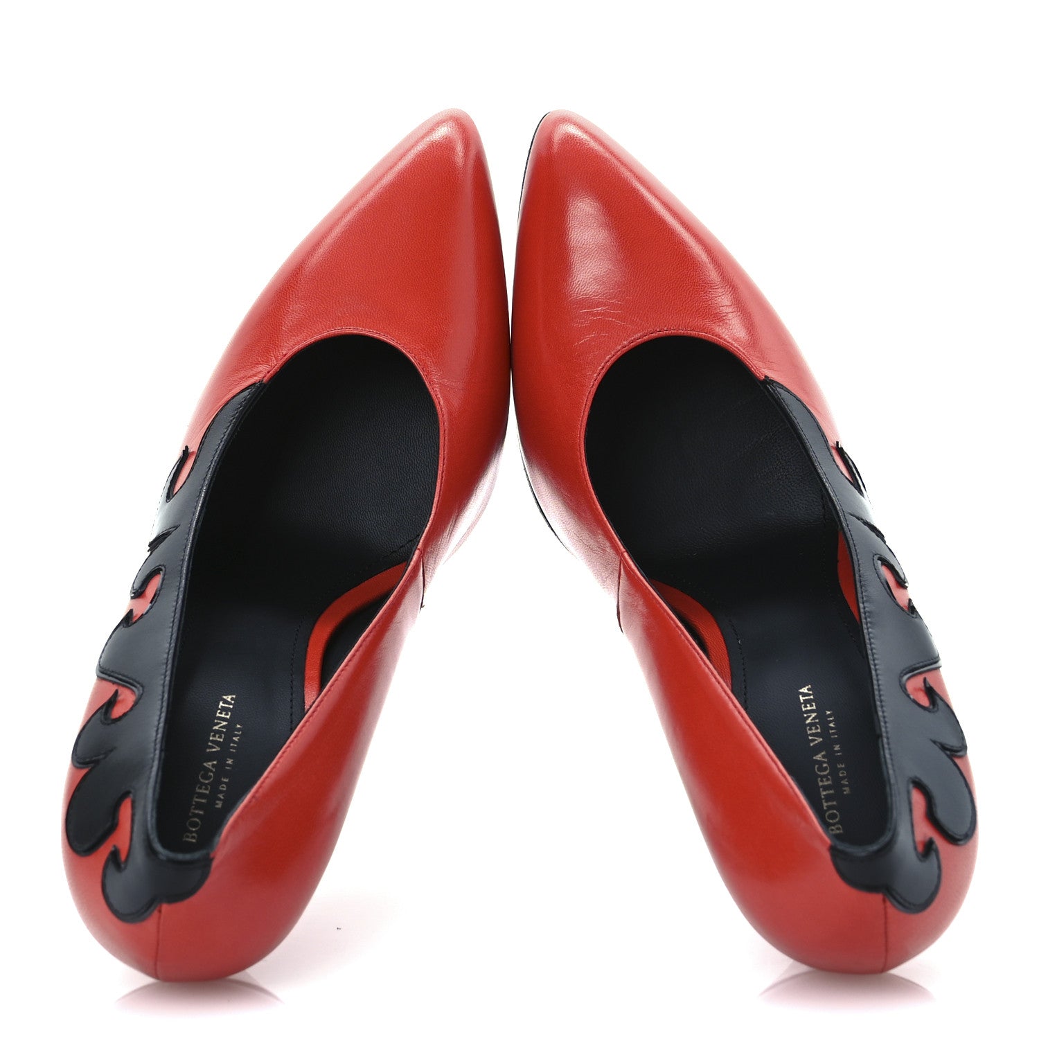 Bottega Veneta Nappa Scarpa Flame Pumps 39 Poppy Black 2 of 12