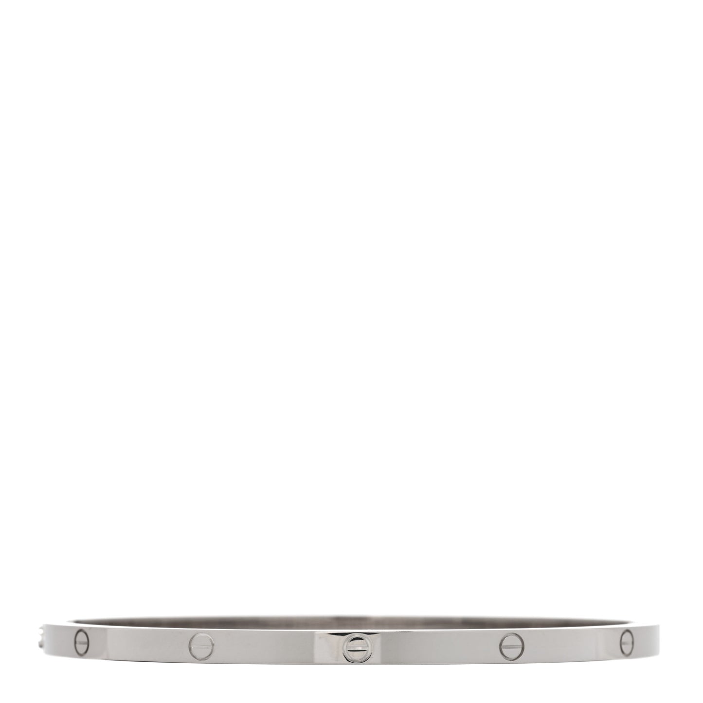 18K White Gold Small LOVE Bracelet 19