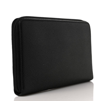 Chanel Caviar Large Timeless CC Zip Around Organizer Wallet Black 3 of 8