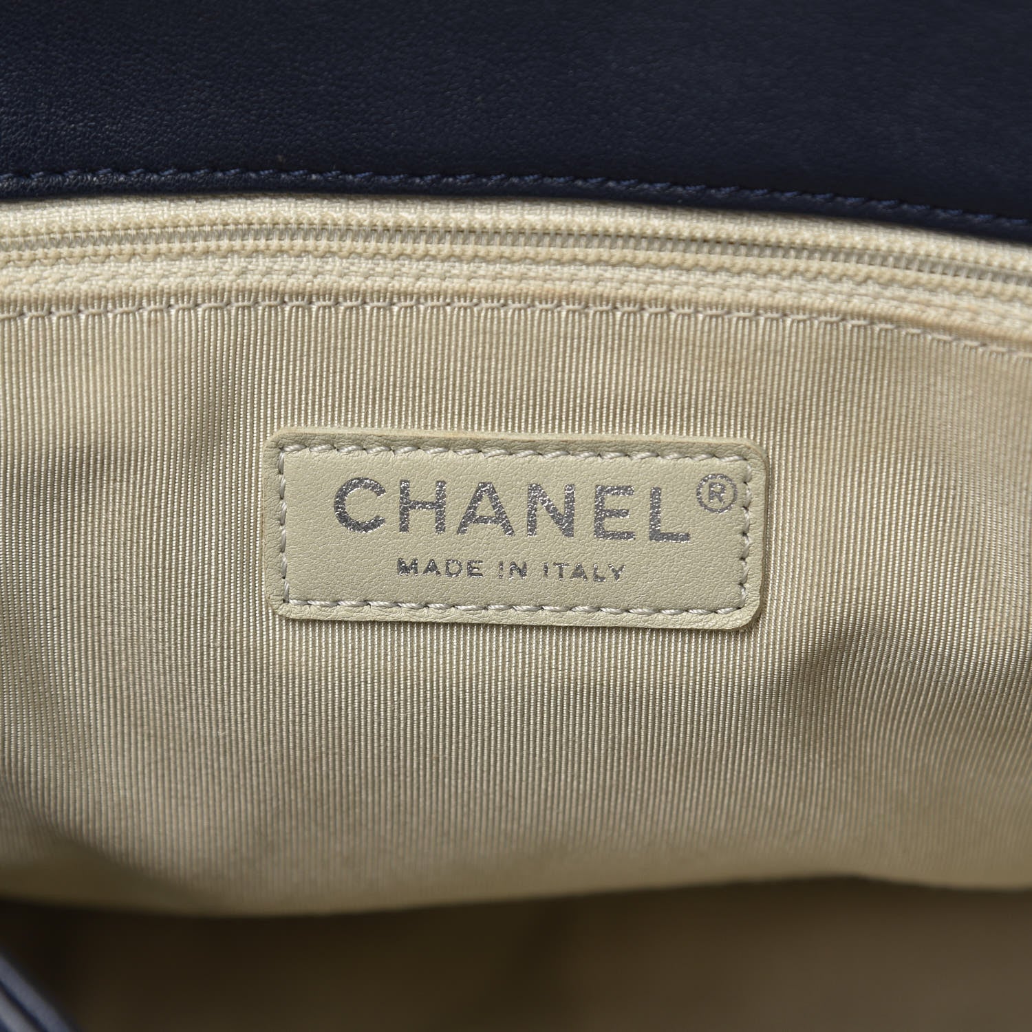 Chanel Washed Lambskin Quilted Chain Around Maxi Flap Dark Navy Blue 6 of 9
