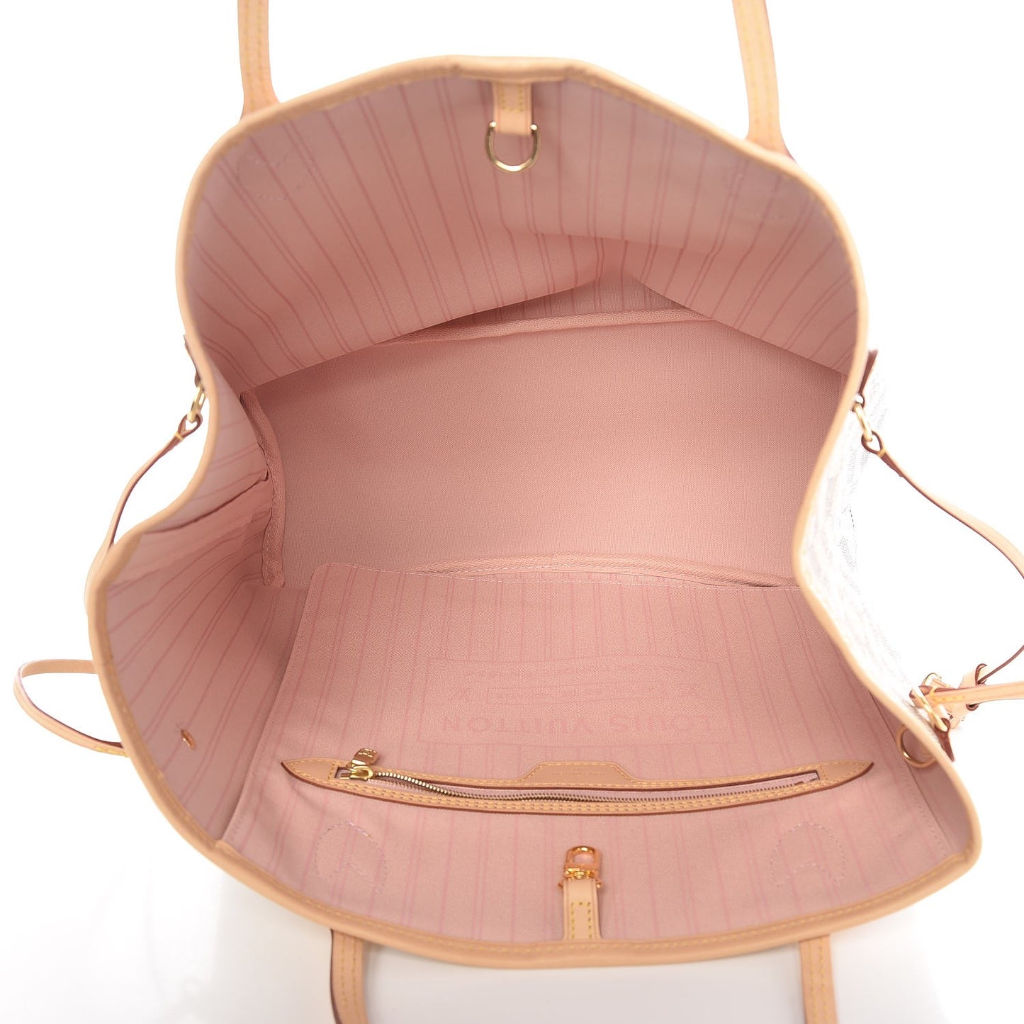 Damier Azur Neo Neverfull MM Rose Ballerine