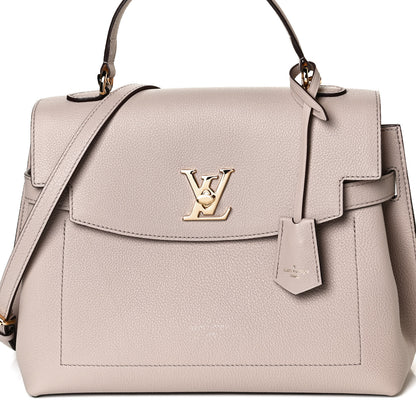 Louis Vuitton Soft Calfskin Lockme Ever MM Greige 8 of 11