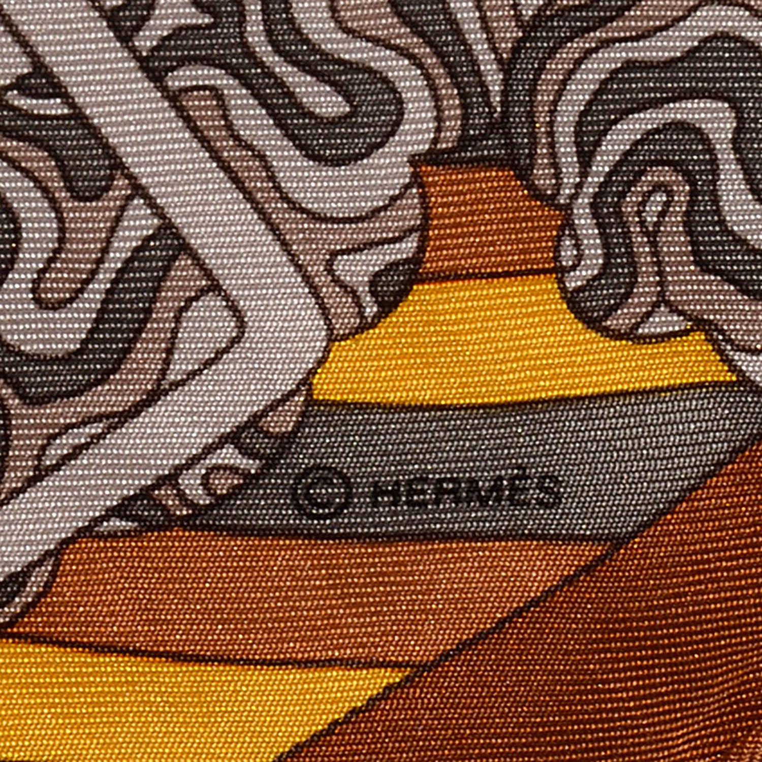 Hermes Silk Monsieur Parfum Pocket Square Scarf 4 of 5