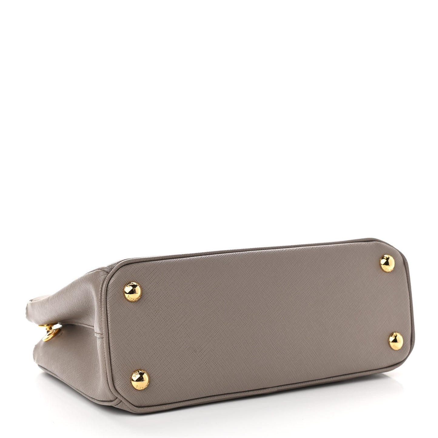Saffiano Mini Galleria Double Zip Tote Argilla