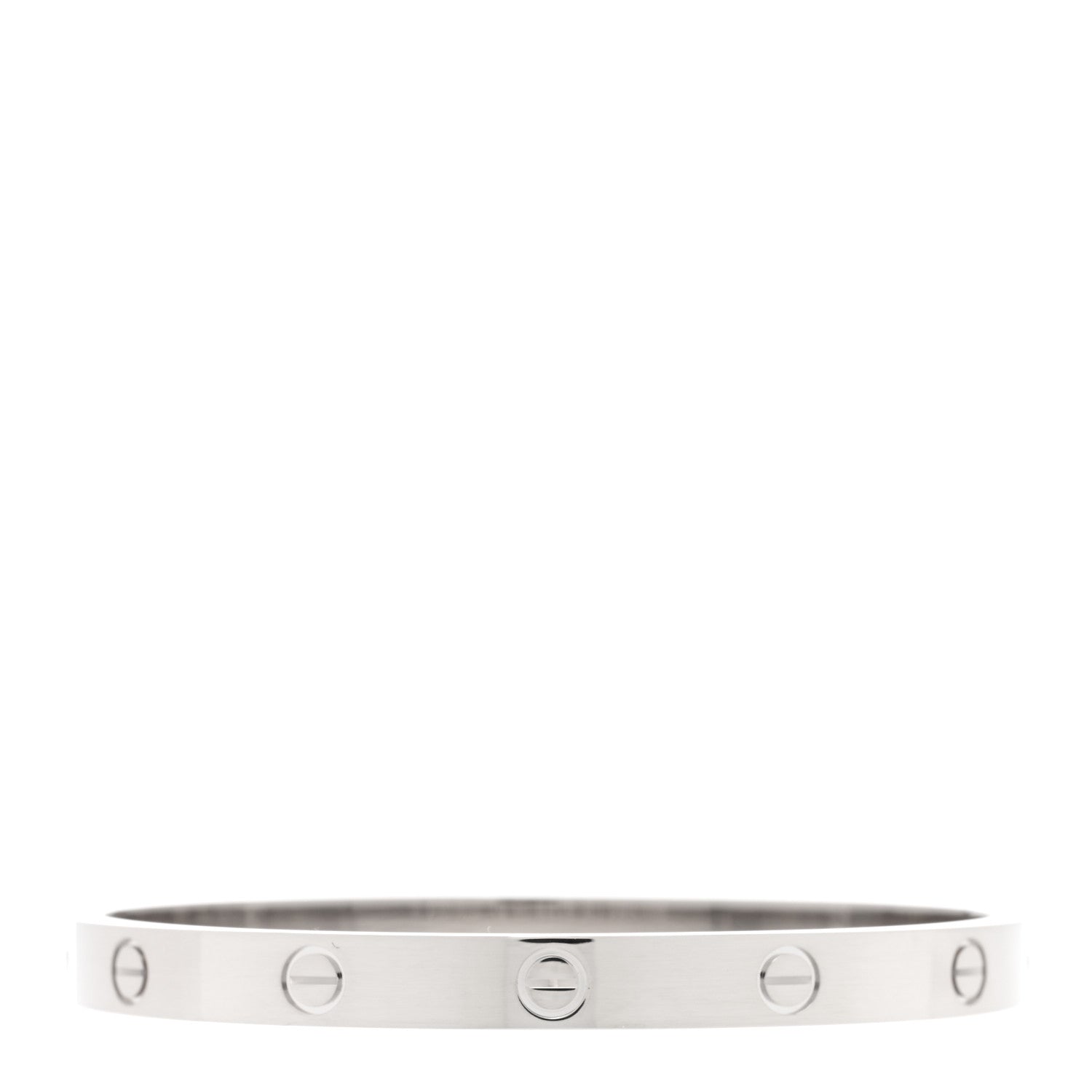 Cartier 18K White Gold LOVE Bracelet 18 2 of 7