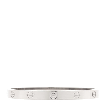 Cartier 18K White Gold LOVE Bracelet 18 2 of 7