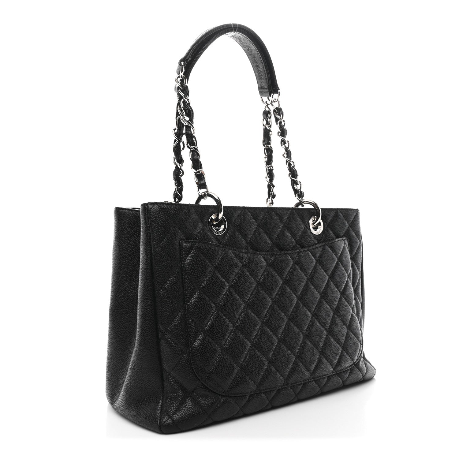 Chanel Caviar Quilted Grand Shopping Tote GST Black 3 of 14