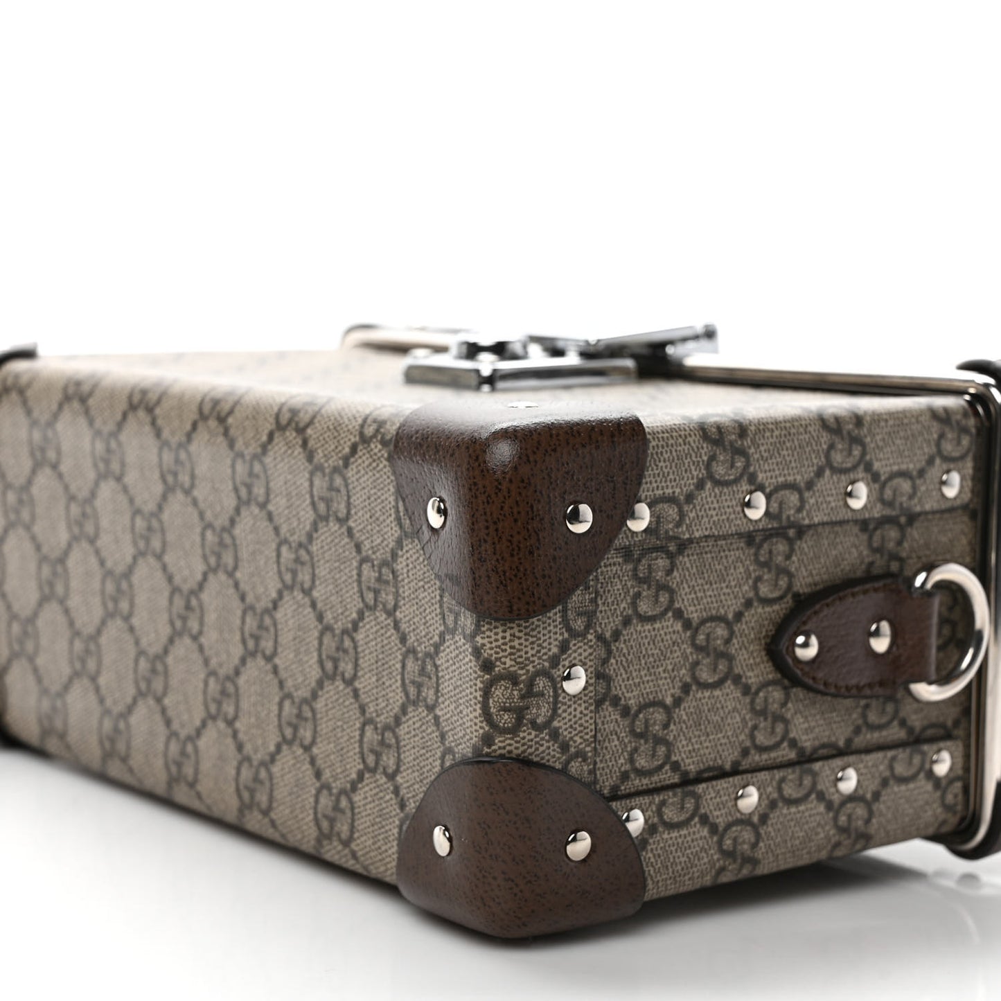 GG Supreme Monogram Globe-Trotter Beauty Case Brown