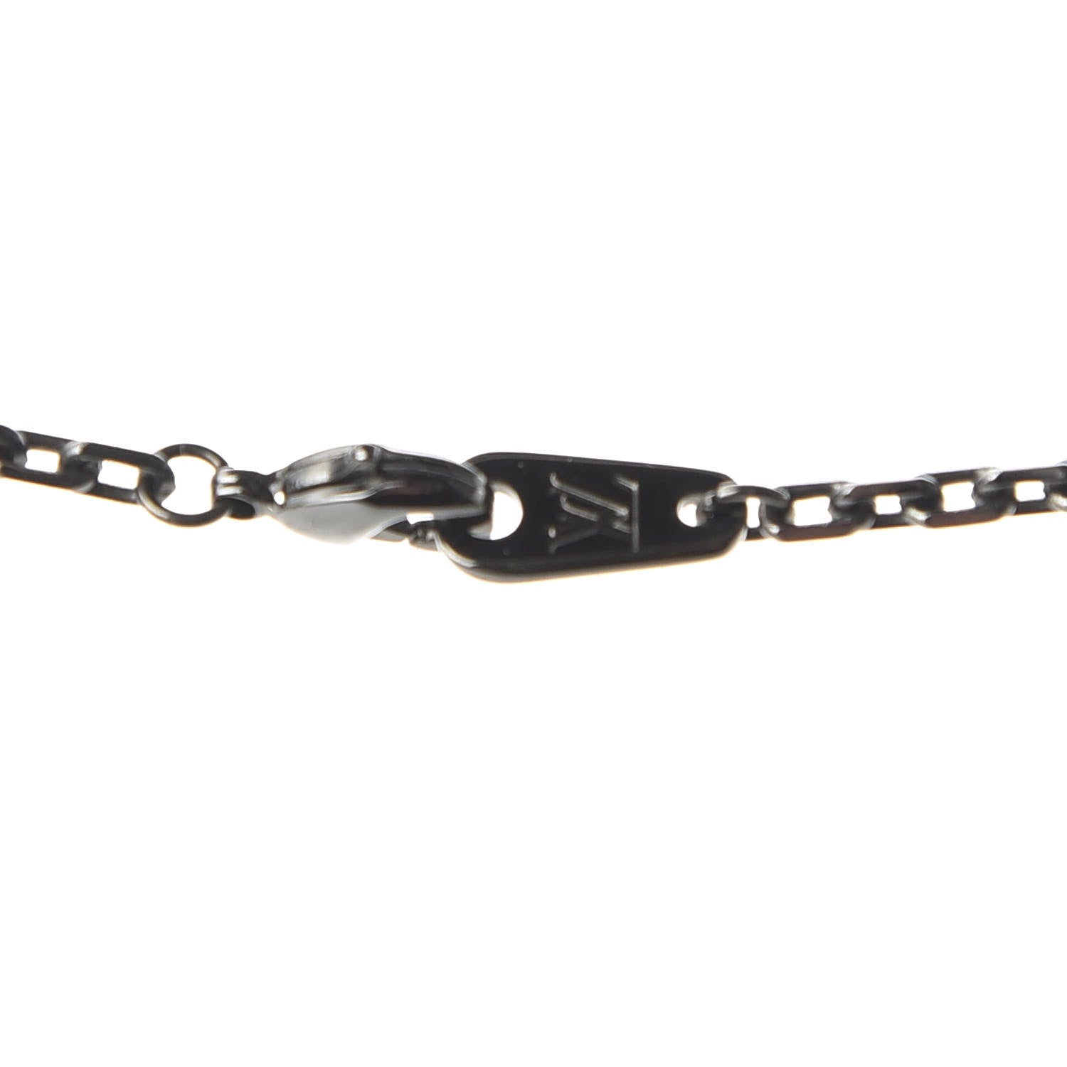 Louis Vuitton LV Initials Necklace Silver 5 of 7