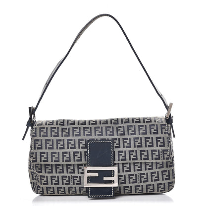 Fendi Zucchino Baguette Navy 1 of 7