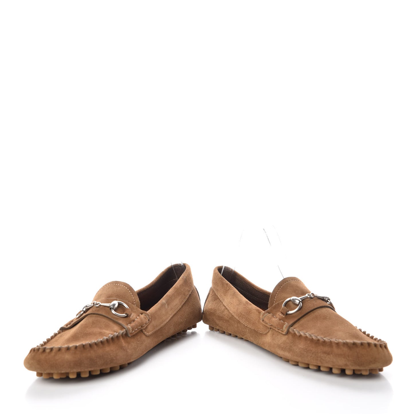 Suede Womens Horsebit Driver Loafer 39 Brown