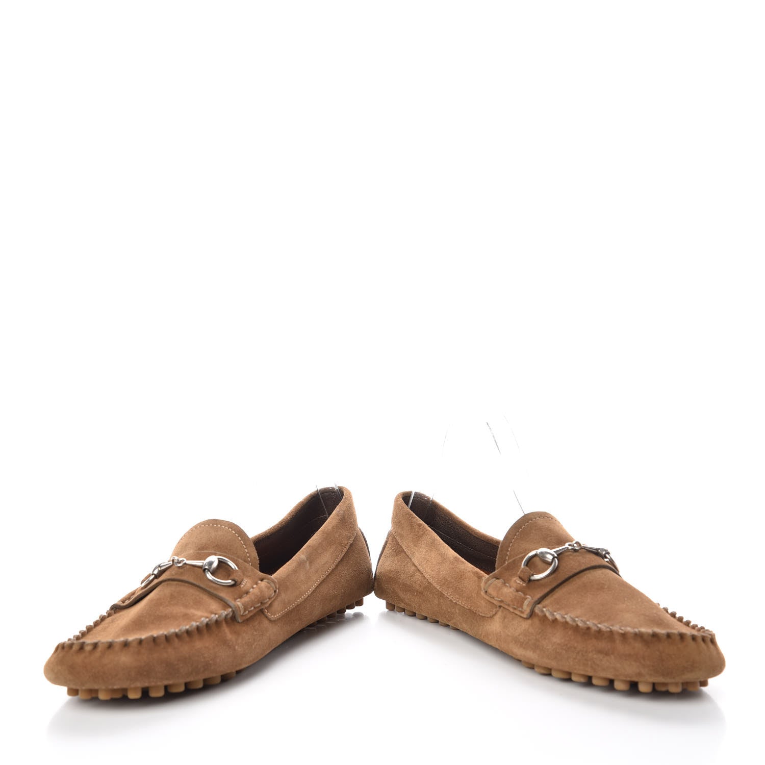 Gucci Suede Womens Horsebit Driver Loafer 39 Brown 5 of 9