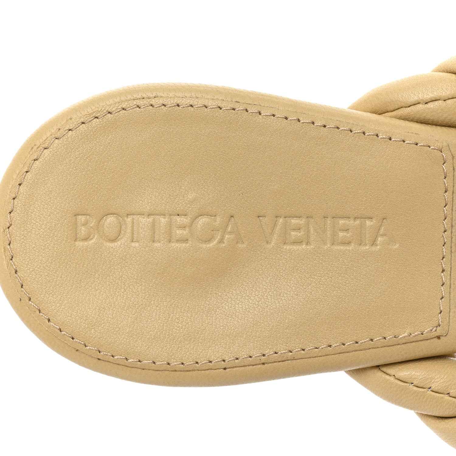 Bottega Veneta Nappa Dot Sandals 37.5 Cane Sugar 7 of 8