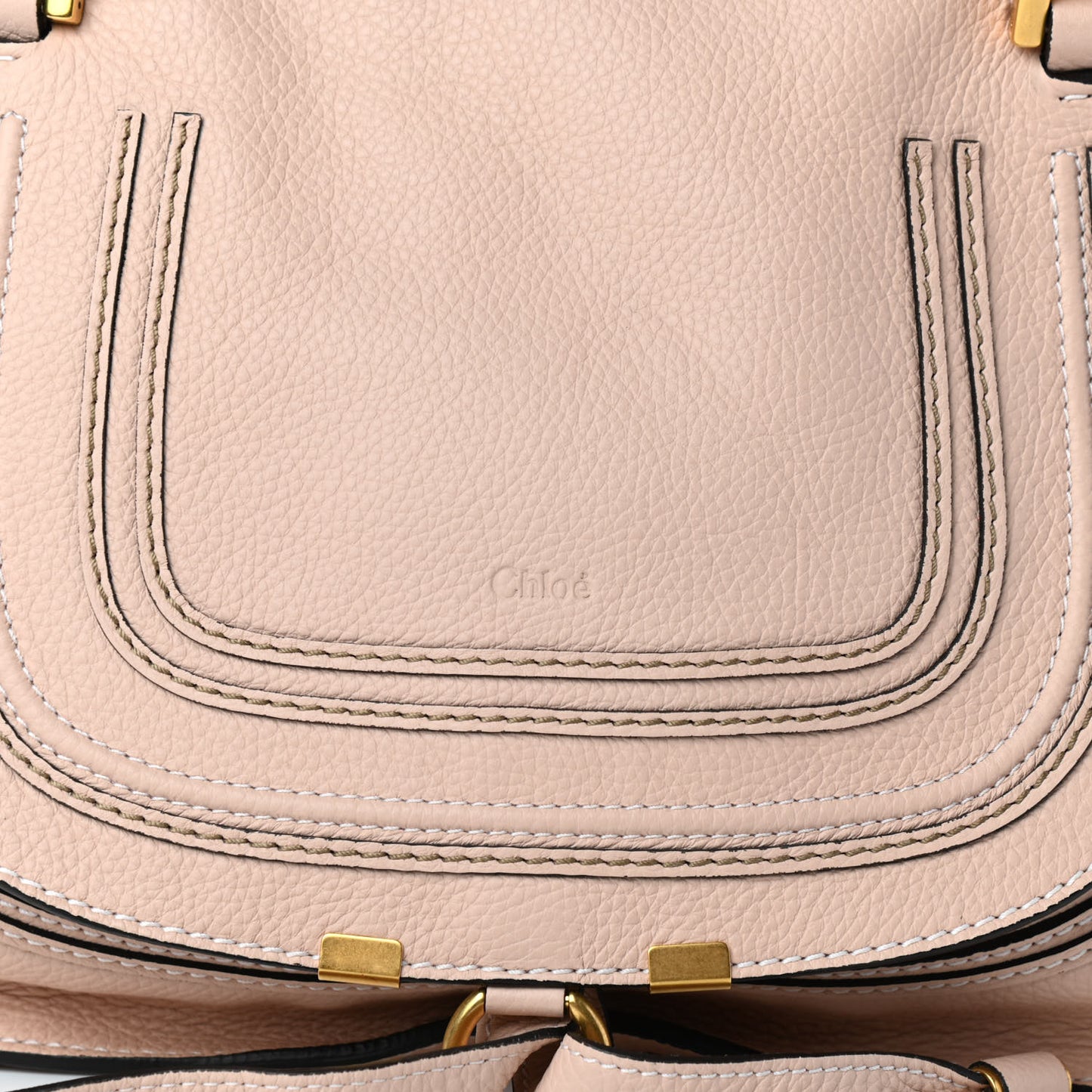 Calfskin Medium Marcie Satchel Pale Pink