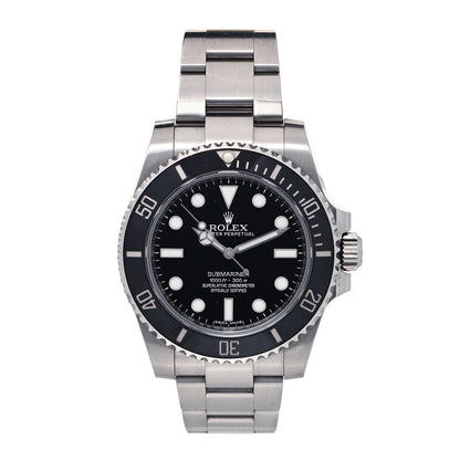Rolex Stainless Steel 40mm Oyster Perpetual Submariner Watch Black 114060 1 of 5
