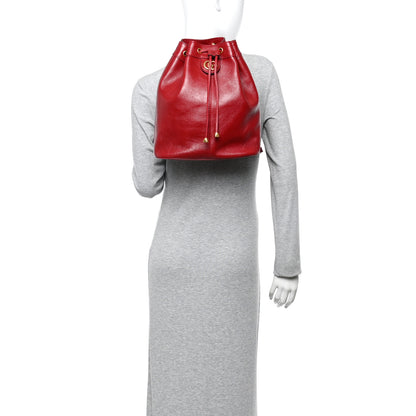Gucci Piuma Lux Energy Medium Re(Belle) Convertible Bucket Bag Hibiscus Red 2 of 11