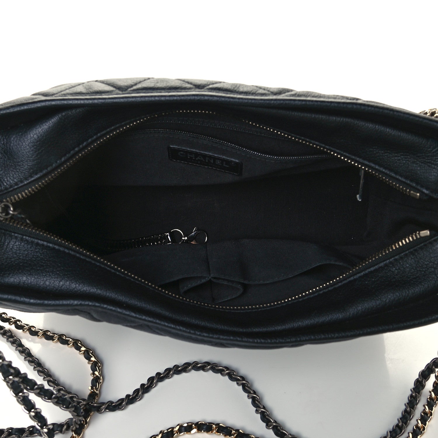 Chanel Patent Goatskin Quilted Medium Gabrielle Hobo Black 5 of 10