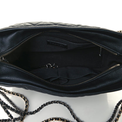 Chanel Patent Goatskin Quilted Medium Gabrielle Hobo Black 5 of 10