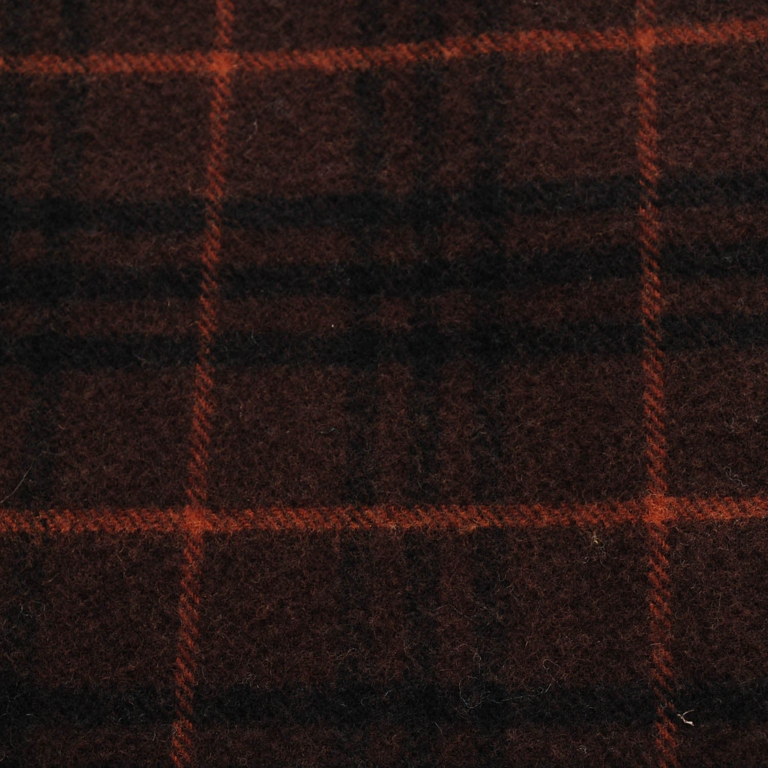 Burberry Wool Check Fringe Scarf Dark Brown 5 of 5