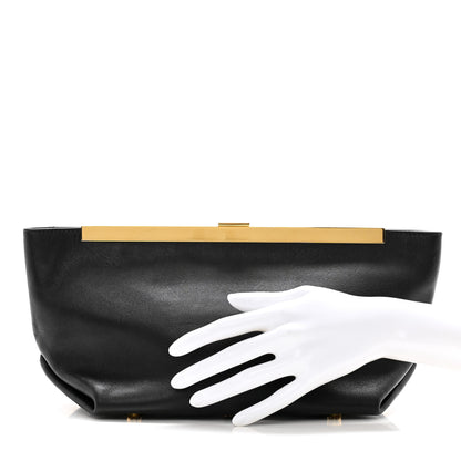 Khaite Smooth Calfskin Aimme Envelope Clutch Black 2 of 8