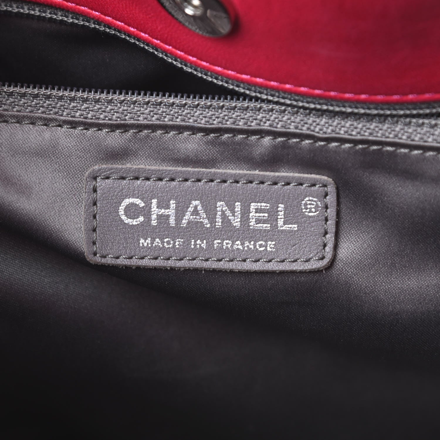 Chanel Vinyl Quilted Funny Tweed Tote Fuchsia 6 of 16