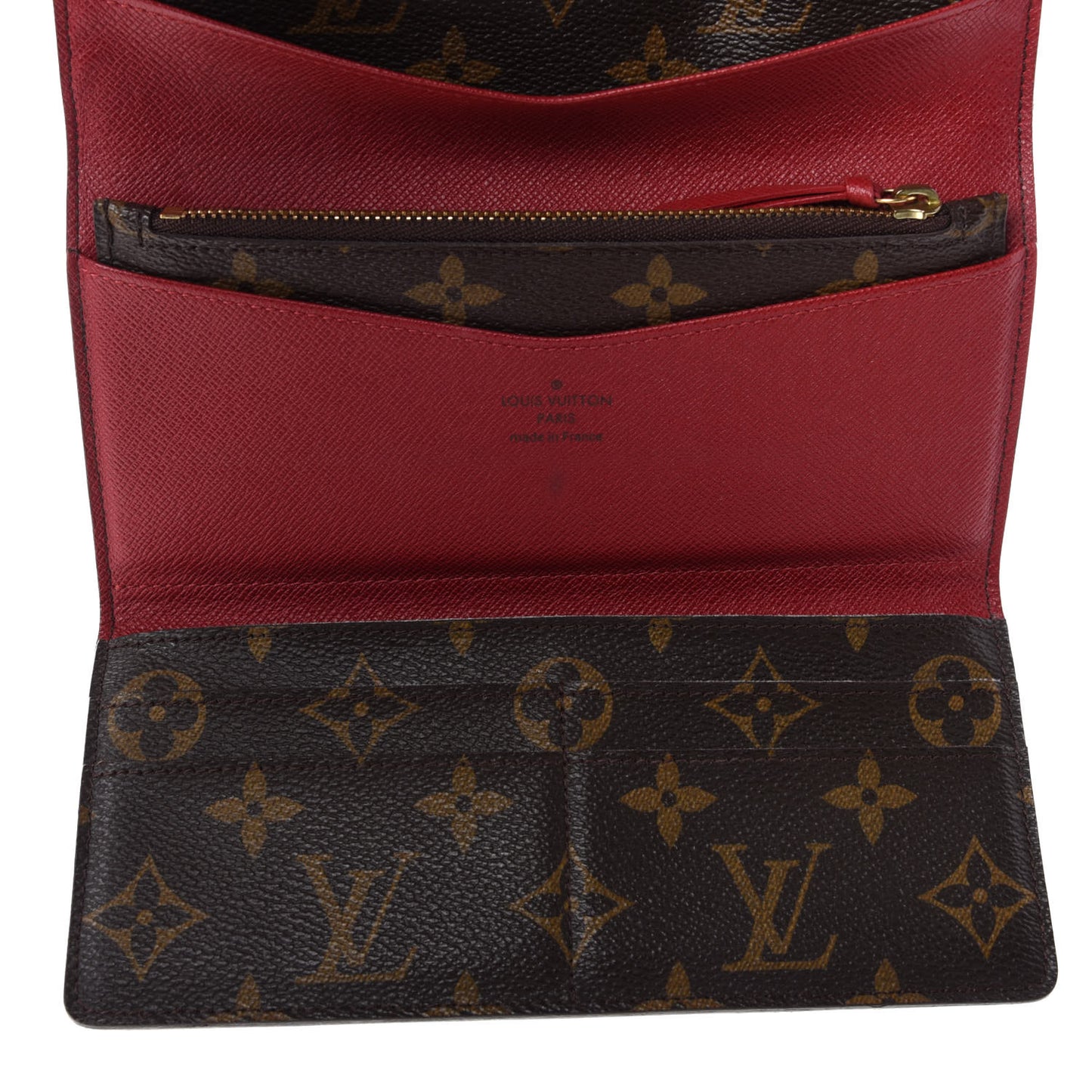 Monogram Josephine Wallet Red