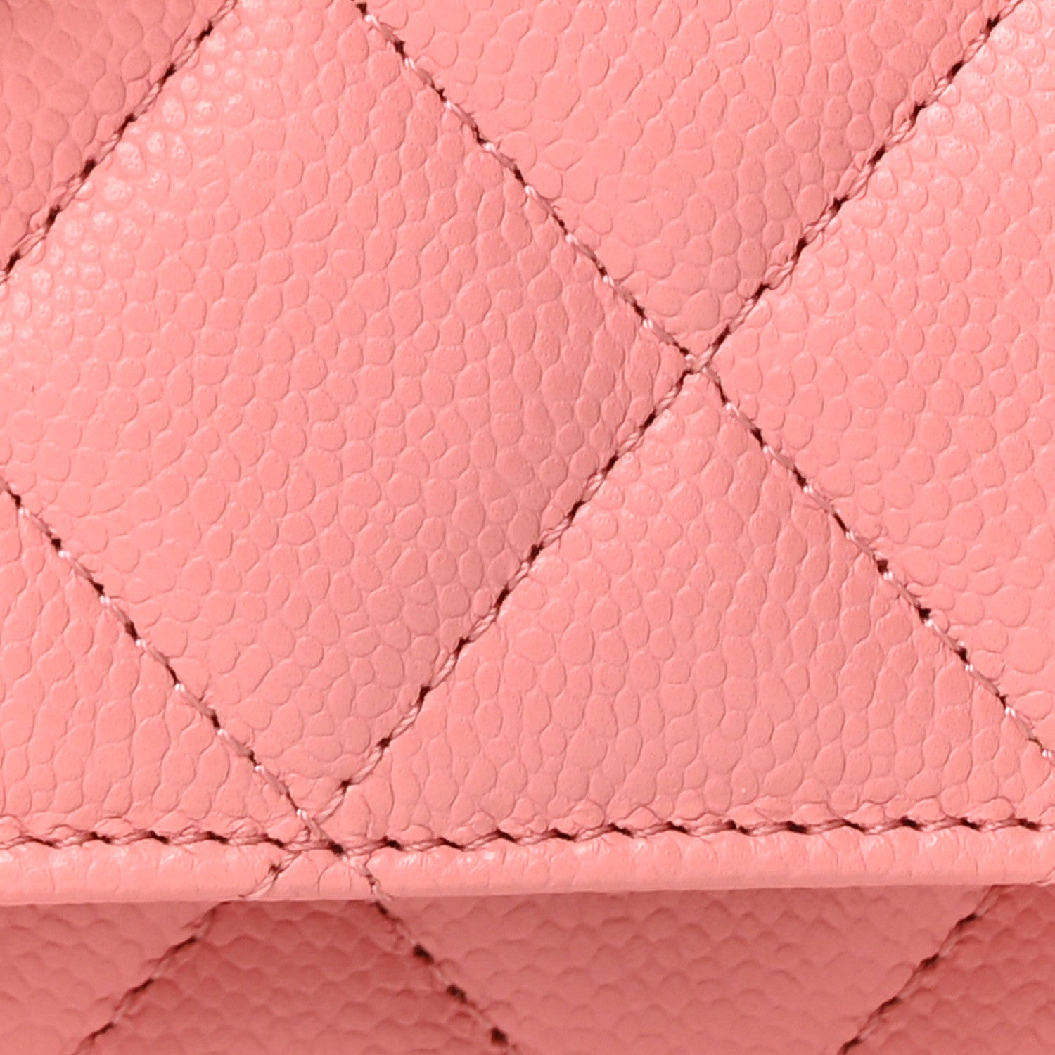 Chanel Caviar Quilted Wallet on Chain WOC Pink 8 of 10