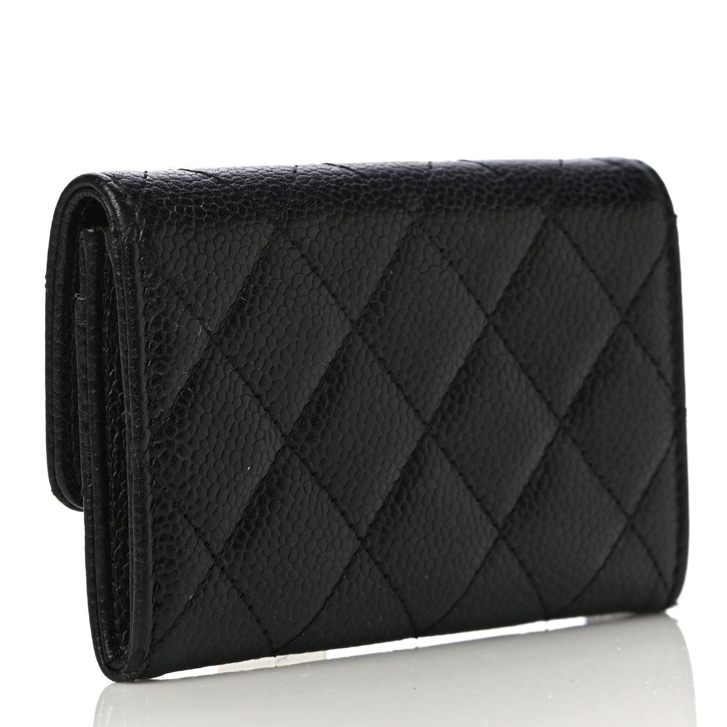 Chanel Caviar Quilted Flap Card Holder Black 4 of 25