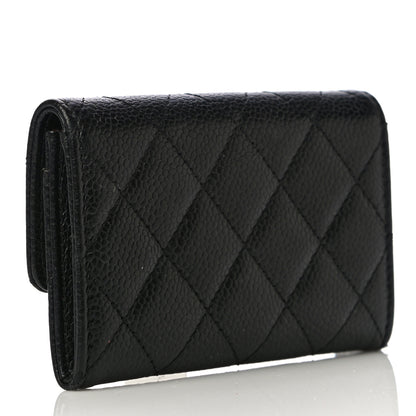 Chanel Caviar Quilted Flap Card Holder Black 4 of 25